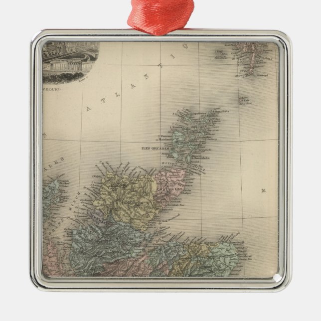 Scotland 4 metal tree decoration (Front)