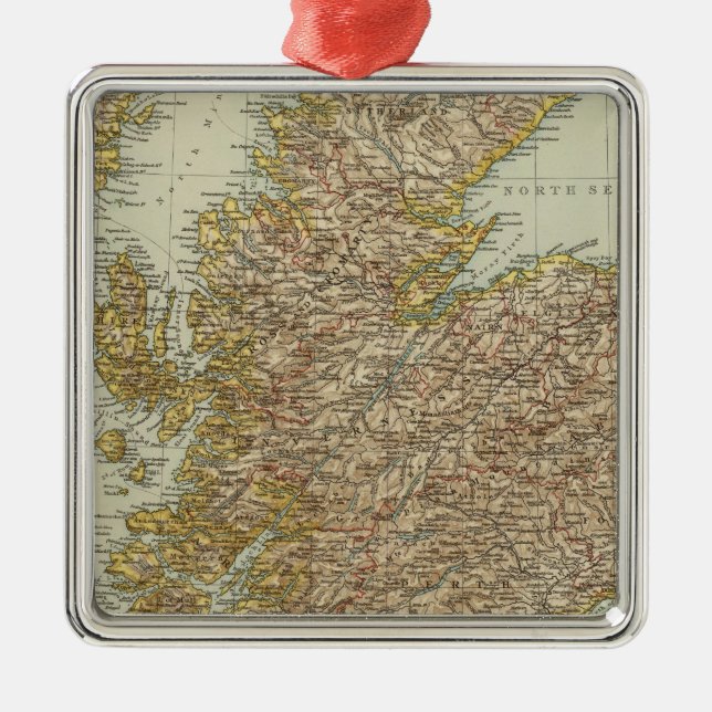 Scotland 9 metal tree decoration (Front)