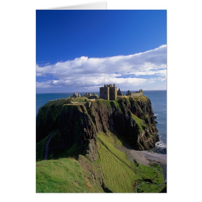 Scotland, Aberdeen. Dunnotar Castle. (Front)