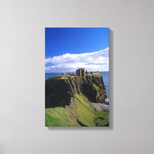 Scotland, Aberdeen. Dunnotar Castle. Canvas Print