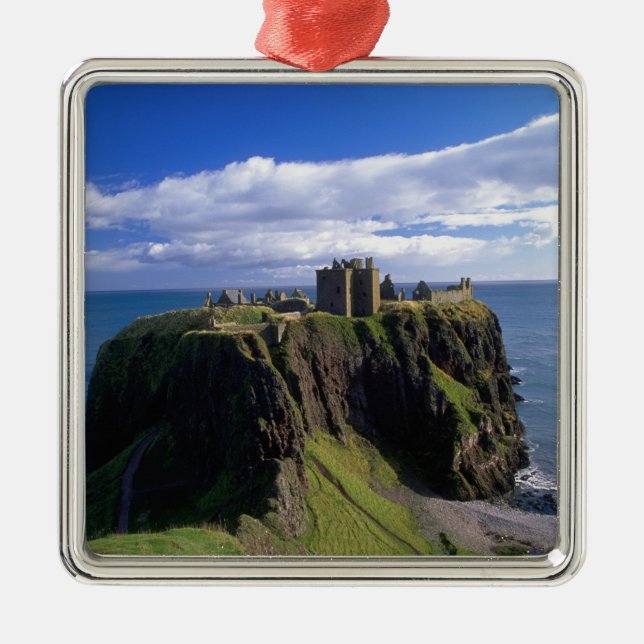 Scotland, Aberdeen. Dunnotar Castle. Metal Tree Decoration (Front)