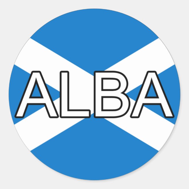 Scotland Alba Euro Sticker (Front)