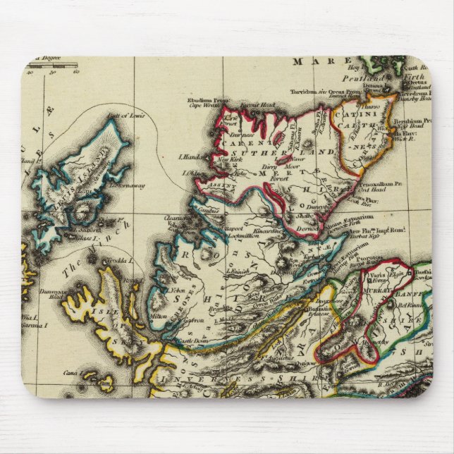 Scotland ancient, modern mouse mat (Front)