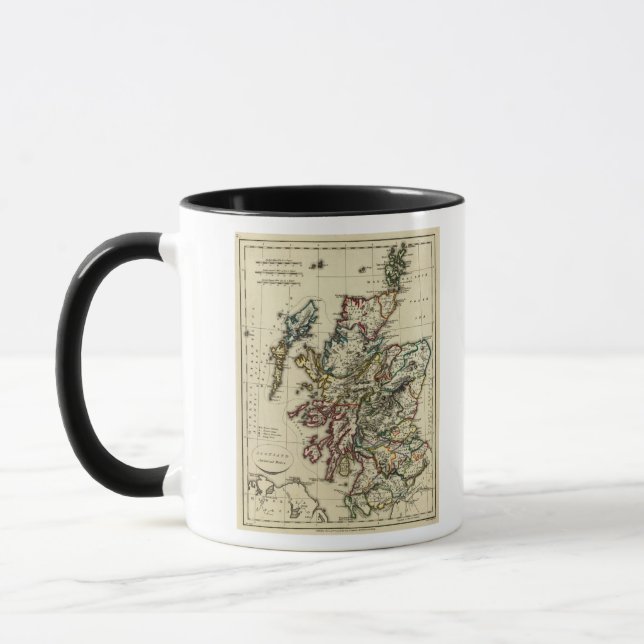 Scotland ancient, modern mug (Left)