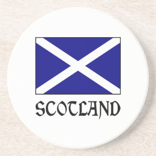 Scotland and Scot Flag Coaster