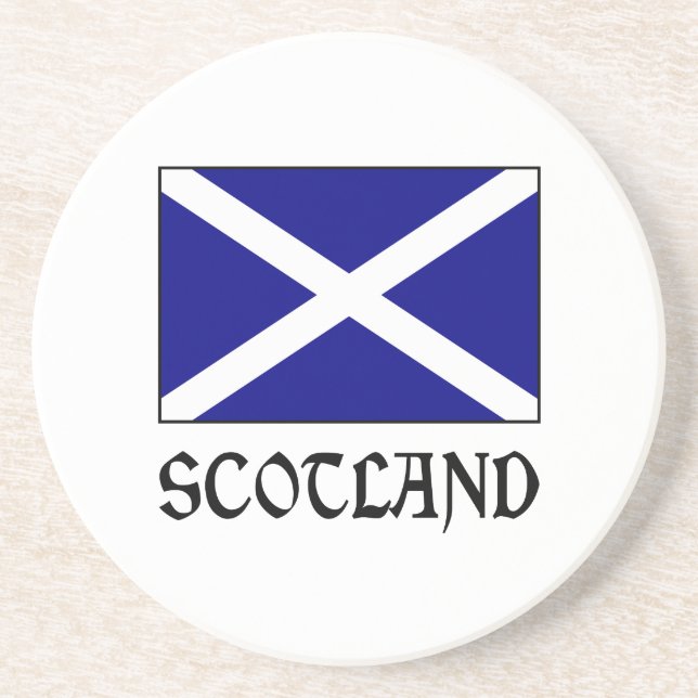 Scotland and Scot Flag Coaster (Front)