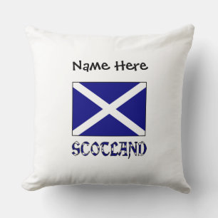 Scotland and Scottish Flag Personalised Cushion