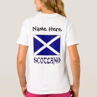 Scotland and Scottish Flag with Your Name