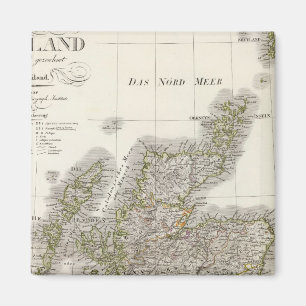 Scotland Atlas Map Magnet