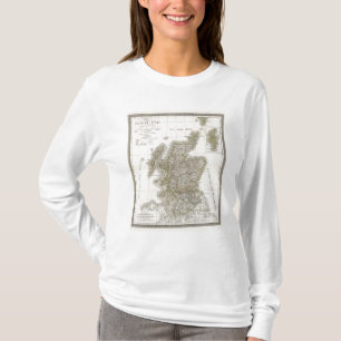 Scotland Atlas Map T-Shirt