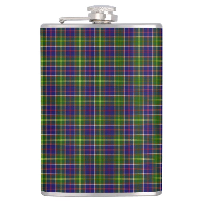 Scotland Ayrshire District Tartan Hip Flask (Front)