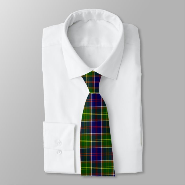 Scotland Ayrshire District Tartan Tie (Tied)