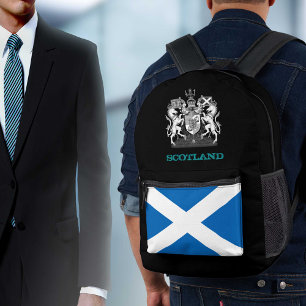 Scotland bag, Scottish flag, emblem /patriots Printed Backpack