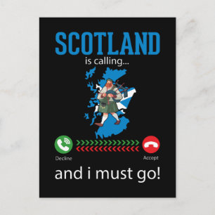 Scotland Bagpipe Music Lover Funny Bagpiper Postcard