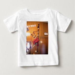 Scotland Bagpipe Tartan Plaid Musical Instrument Baby T-Shirt