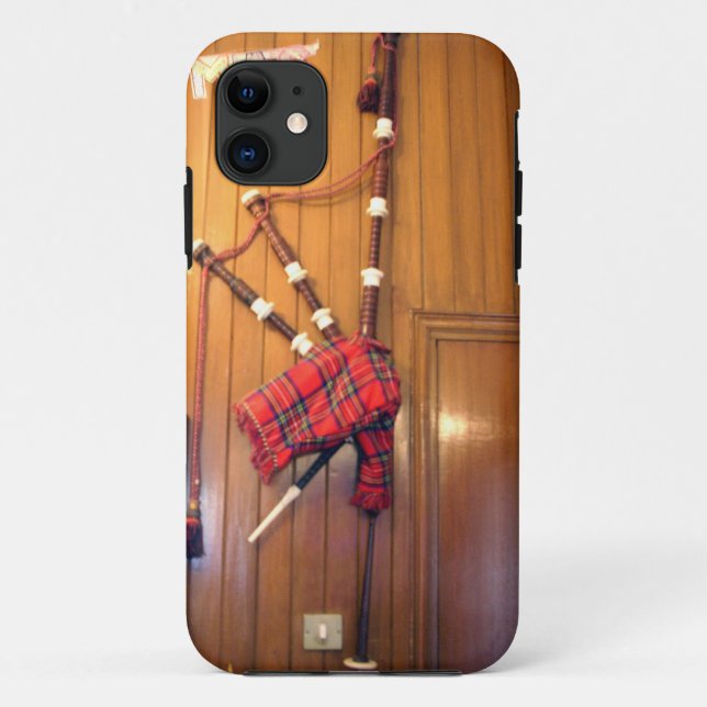 Scotland Bagpipe Tartan Plaid Musical Instrument Case-Mate iPhone Case (Back)