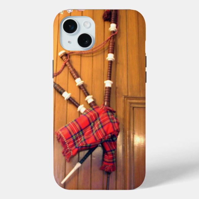 Scotland Bagpipe Tartan Plaid Musical Instrument Case-Mate iPhone Case (Back)