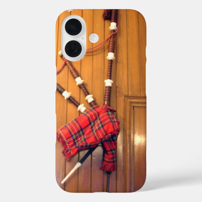 Scotland Bagpipe Tartan Plaid Musical Instrument Case-Mate iPhone Case (Back)