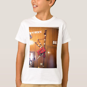 Scotland Bagpipe Tartan Plaid Musical Instrument T-Shirt
