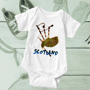 Scotland Bagpipes Baby Bodysuit