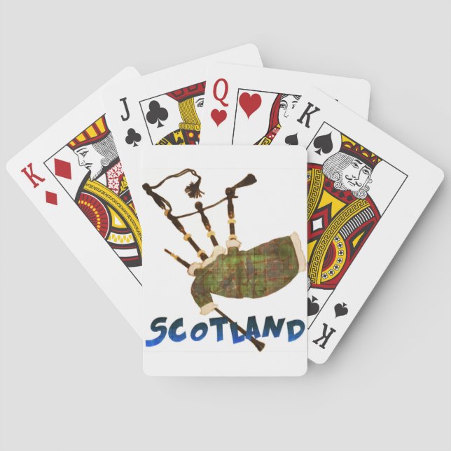 Scotland Bagpipes Playing Cards (Back)