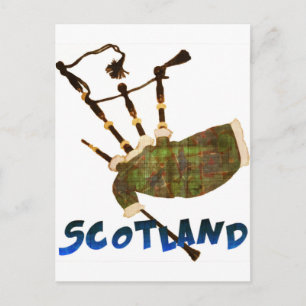 Scotland Bagpipes Postcard