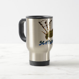 Scotland Bagpipes Travel Mug