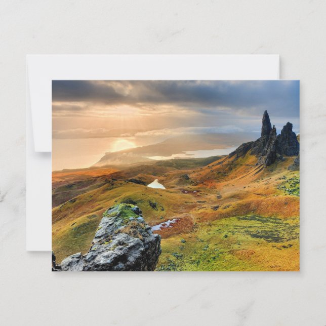 Scotland, beautiful mountain landscape  card (Front)