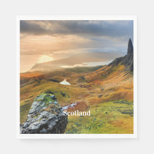 Scotland, beautiful mountain landscape, napkin