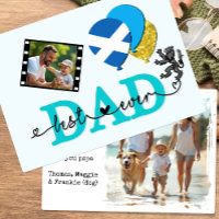 Scotland Best Dad Ever Photo Card, Flag, Father's