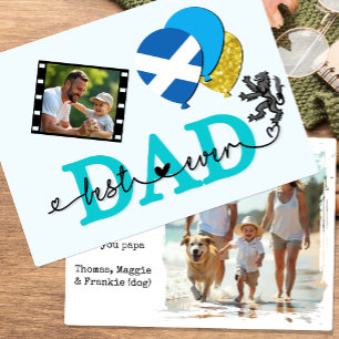 Scotland Best Dad Ever Photo Card, Flag, Father's Card