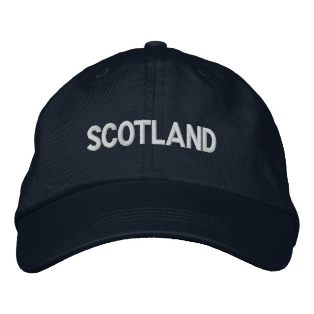 Scotland British Country United Kingdom Patriotic Embroidered Hat (Front)