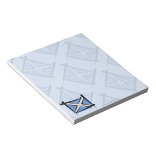 Scotland Brush Flag Notepad