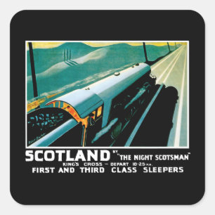 Scotland by The Night Scotsman Square Sticker