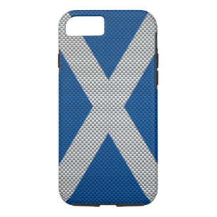 Scotland Carbon Fibre Style iPhone 8/7 Case