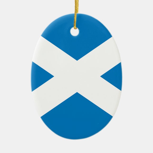 Scotland Ceramic Tree Decoration (Front)