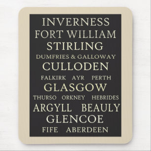 Scotland Cities Mousepad