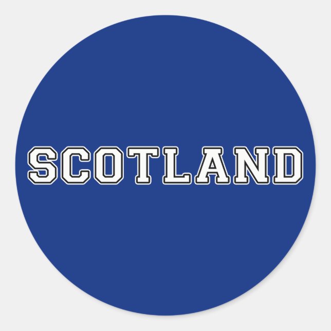 Scotland Classic Round Sticker (Front)