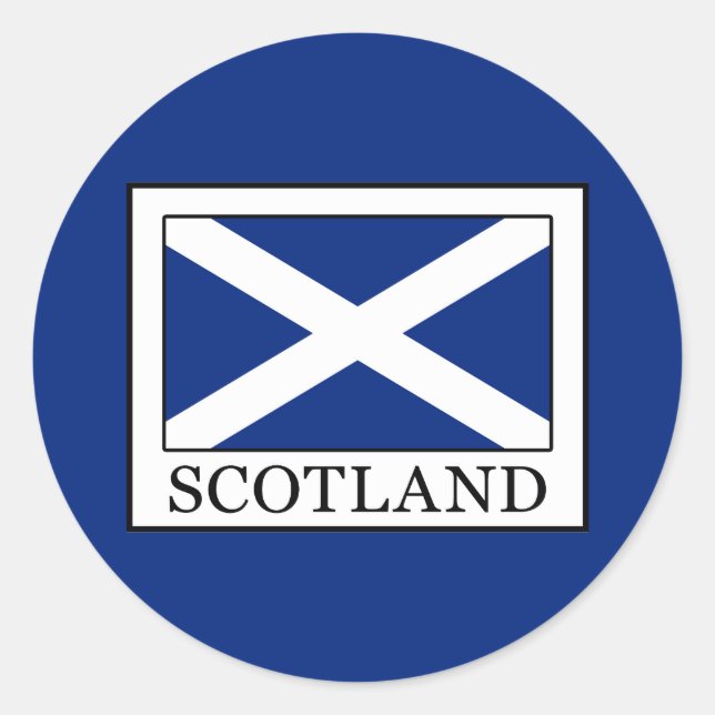 Scotland Classic Round Sticker (Front)