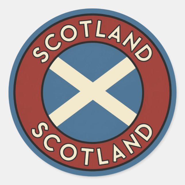 Scotland Classic Round Sticker (Front)