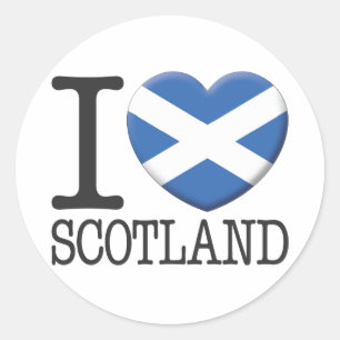 Scotland Classic Round Sticker