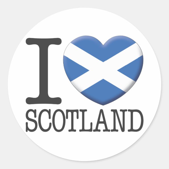 Scotland Classic Round Sticker (Front)