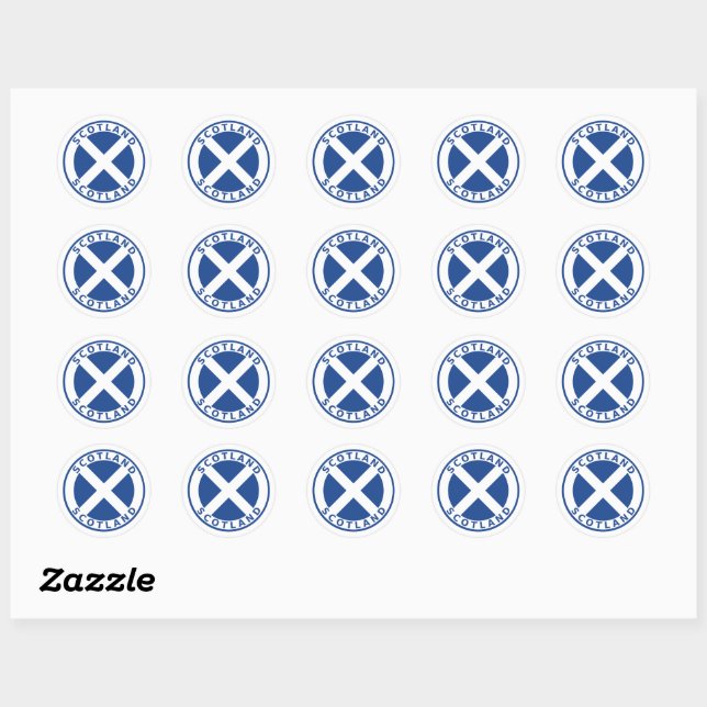 Scotland Classic Round Sticker (Sheet)