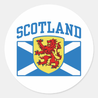Scotland Classic Round Sticker