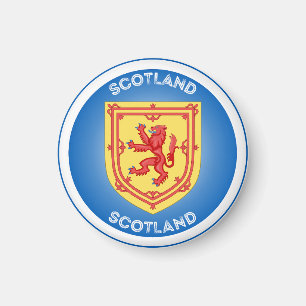 Scotland Coat of Arms Circle Shape Magnet