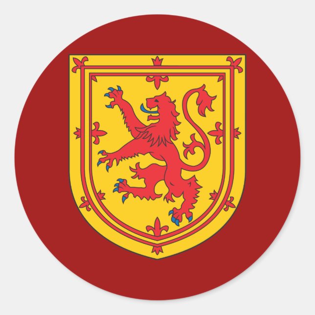 Scotland coat Of Arms Classic Round Sticker (Front)
