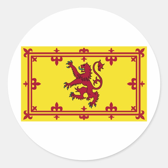 Scotland Coat of arms Classic Round Sticker (Front)