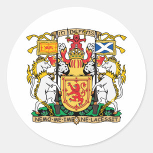 Scotland coat Of Arms Classic Round Sticker