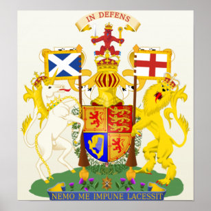 Royal Coat of Arms of the Kingdom of Scotland Poster Royal Coat of Arms of the Kingdom of Scotland Poster