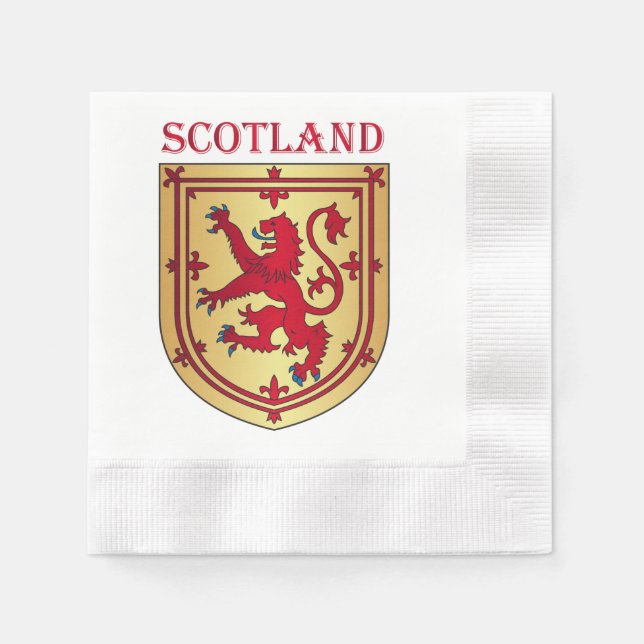 Scotland coat of arms napkin (Front)